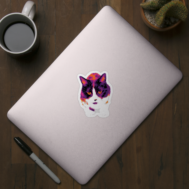 The Hot Color Cat by polliadesign